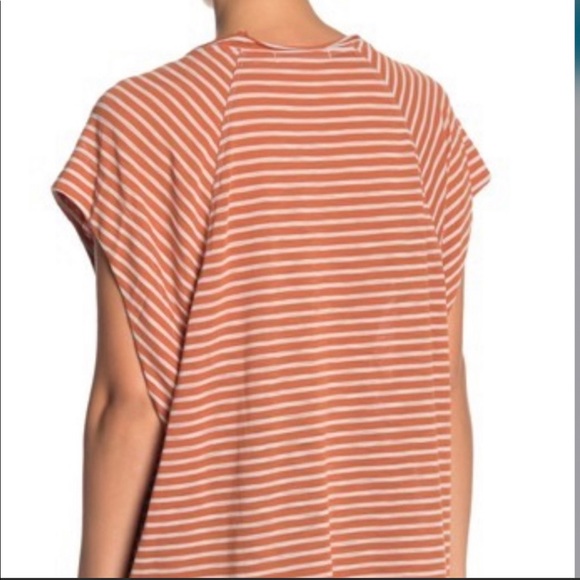 Free People Halo Stripe Knit Tee Copper Size Small - Picture 7 of 15